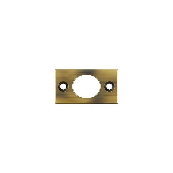 SP6FBU5 Strike Plate For 6 Flush Bolt Antique Brass, 10PK